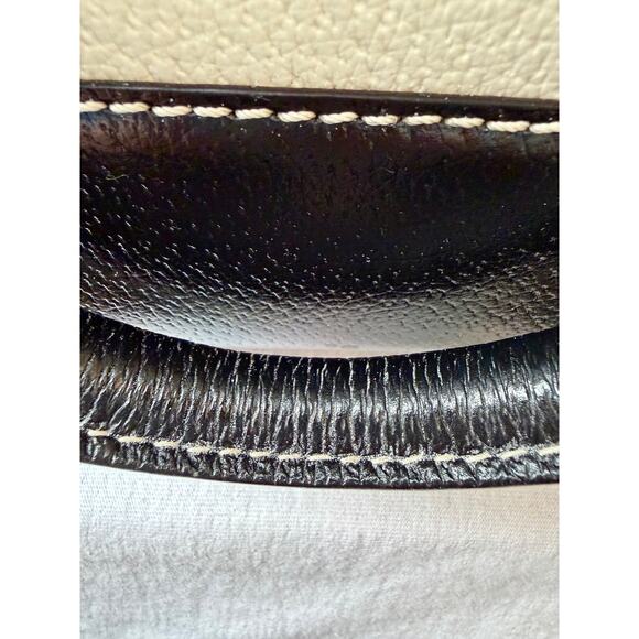 Kate Spade New York Black White Satchel Purse Handbag Shoulder Bag Polka Dot - Picture 4 of 16